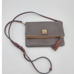 Dooney and Bourke Pebble Grain Foldover Zip Crossbody